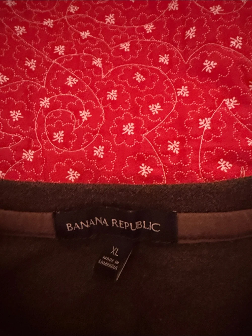 Banana Republic Men's Dark Charcoal Crewneck Sweater